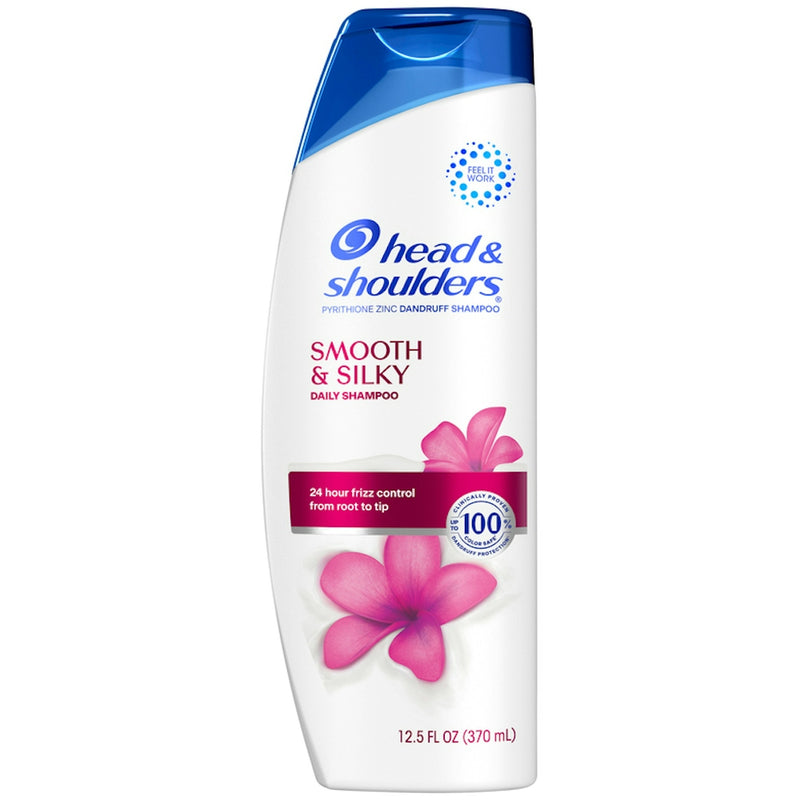 Head & Shoulders Head & Shoulders Smooth Silky Daily Dandruff Shampoo 12.5 Fl Oz Shampoo White Smoke