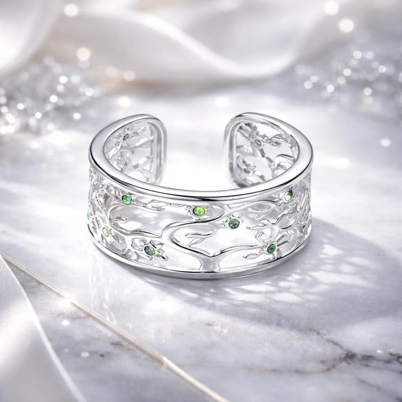 Bids.com S925 Sterling Silver Pavé Setting CZ Ring Rings
