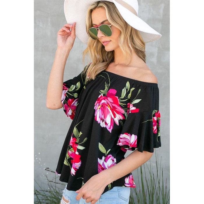 FLORAL OFF SHOULDER TOP