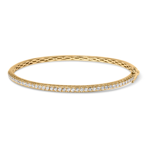 Bids.com 14K Rose Gold 1.00 Cttw Half Eternity Diamond Bangle Bracelet (G-H Color, SI2-I1 Clarity) - 7" Inches Bracelets