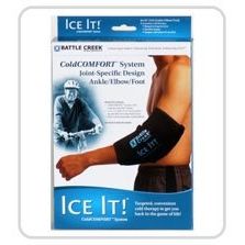 Ice It! Ice It! Cold Comfort Therapy System - Elbow, Ankle & Foot Compression Wrap Hot & Cold Therapies