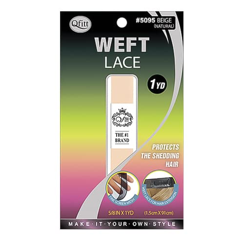 VIP Extensions Qfitt Weft Lace 5/8" x 1YD Protects The Shedding Hair Hair-Pieces Hair Extension weft lace