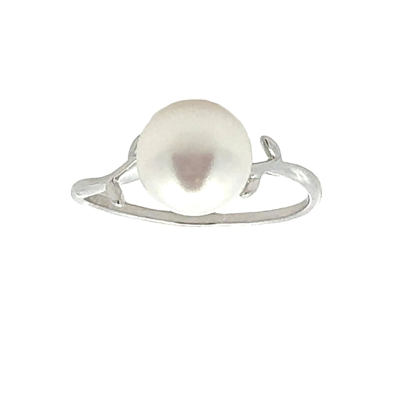 Bids.com FW Pearl Ring Sterling Silver Rings