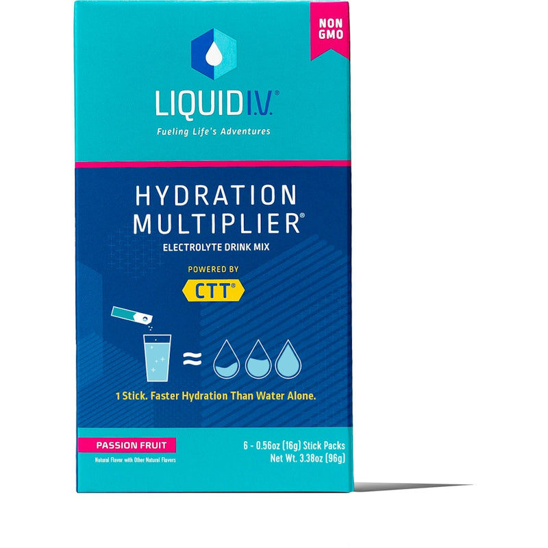Liquid I.V. Liquid I.V. Hydration Multiplier Electrolyte Drink Mix Passion Fruit 6Ct Beverages
