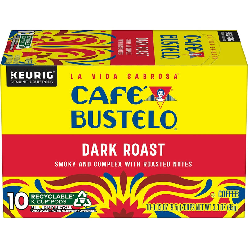 Café Bustelo Café Bustelo Cafe Coffee, Dark Roast, K Cup Pods Coffee Yellow