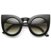 zeroUV Oversize Round Circle Pointed Cat Eye Sunglasses 9180 Sunglasses