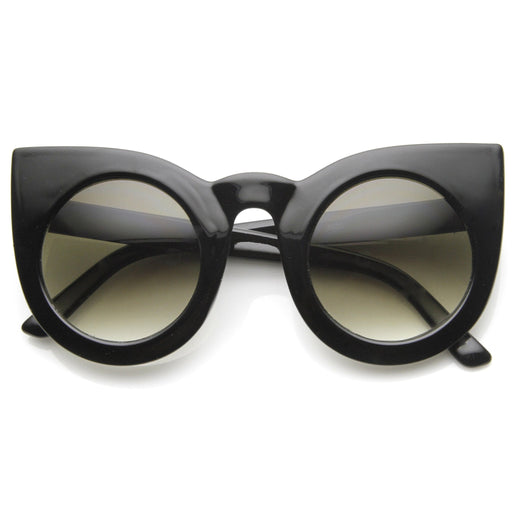 zeroUV Oversize Round Circle Pointed Cat Eye Sunglasses 9180 Sunglasses