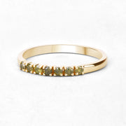 Bids.com 0.22 Carat Genuine Dark Yellow Diamond 14K Yellow Gold Ring (I1-I2) Rings