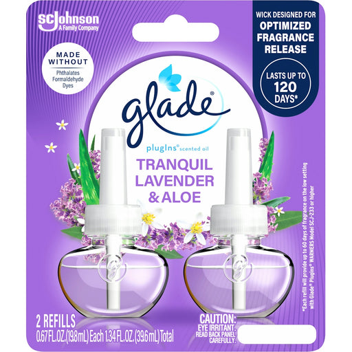 Glade Glade PlugIns Tranquil Lavender & Aloe Scented Oil Refills Air Fresheners
