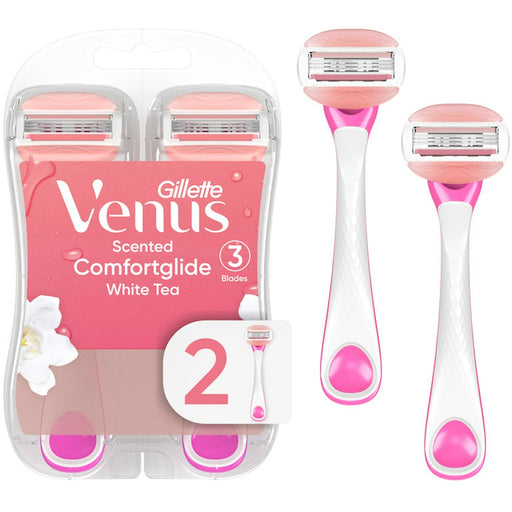 Gillette Gillette Venus Comfort Glide White Tea 3-Blade Disposable Razors Shaving & Grooming