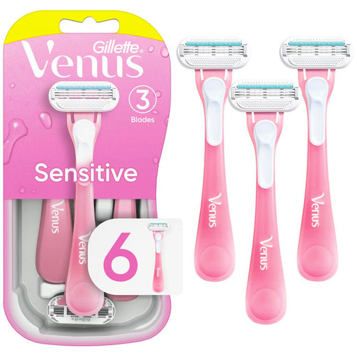 Venus Venus Gillette Disposable Razors, Skin Elixir, Sensitive, Value Pack Personal Care