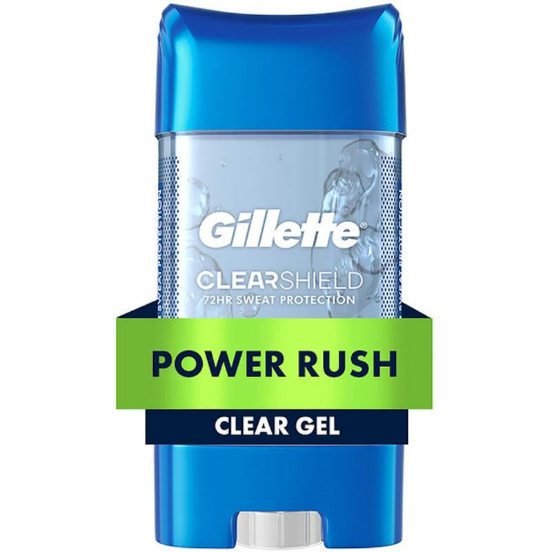 Gillette Gillette Antiperspirant And Deodorant For Men, Clear Gel, Power Rush, 3.8oz Deodorant