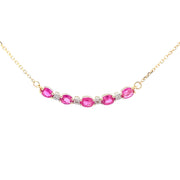 Bids.com .73ct Ruby Diamond Fashion Pendants 10KT Yellow Gold Pendants