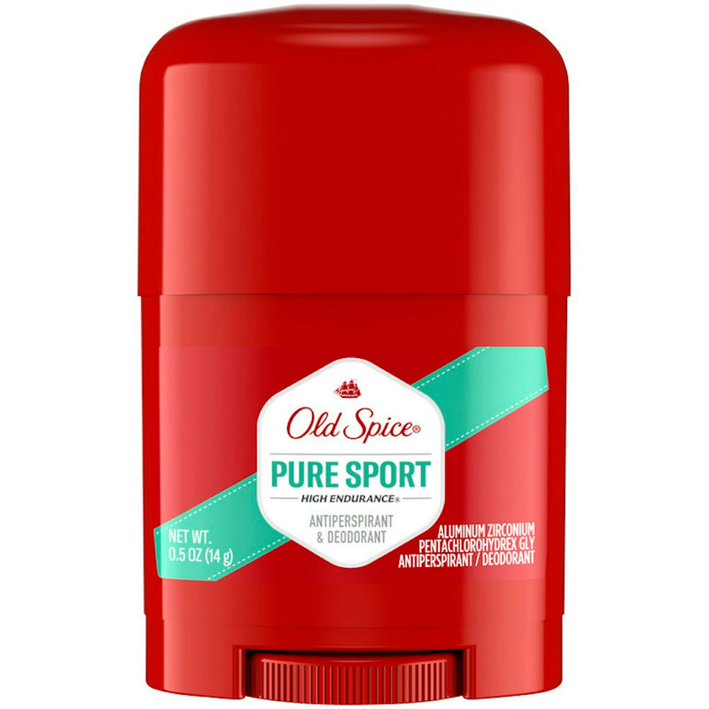 Old Spice Old Spice High Endurance Pure Sport Antiperspirant Deodorant 6 x 0.5 oz Travel Size Deodorant