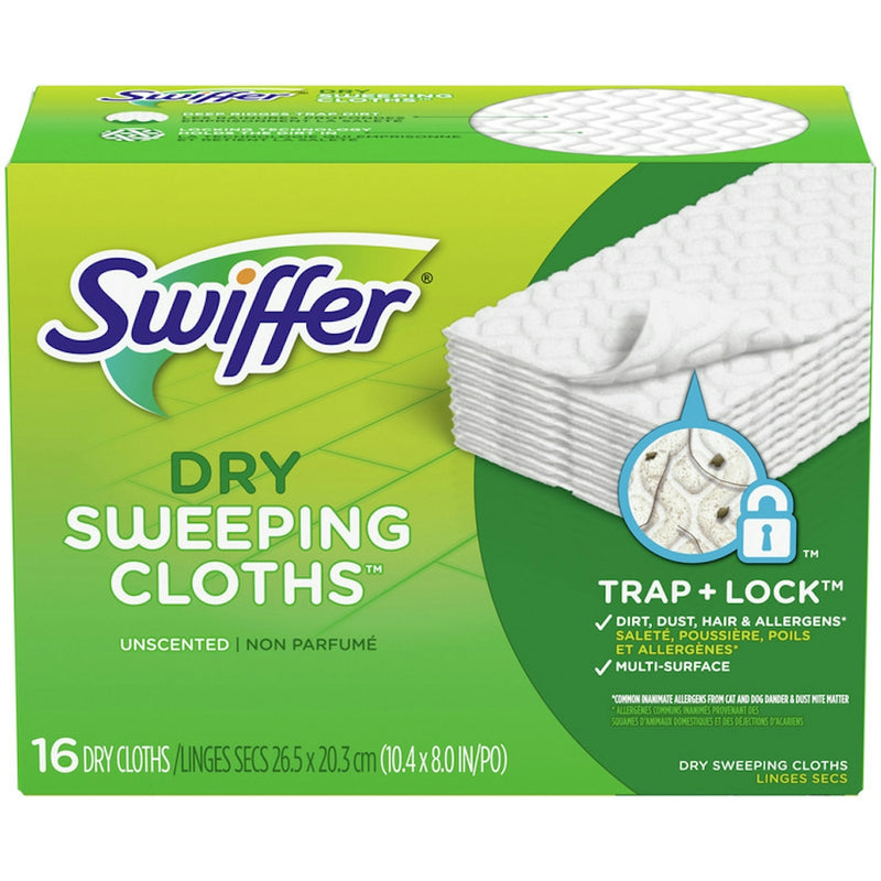 Swiffer Swiffer Sweeper Dry Sweeping Refills 16 Cloths Floor Cleaners Olive Drab