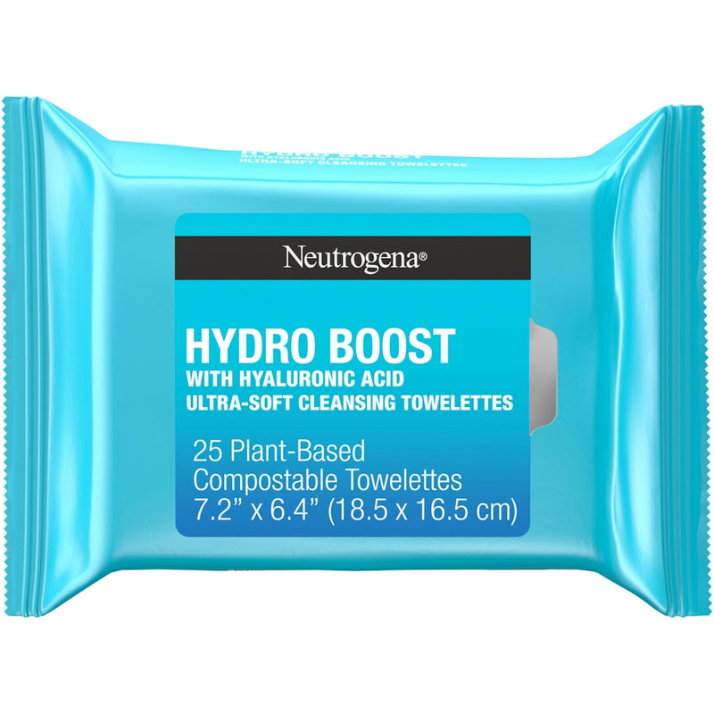 Neutrogena Neutrogena Hydro Boost Face Cleansing & Makeup Remover Wipes Health & Beauty
