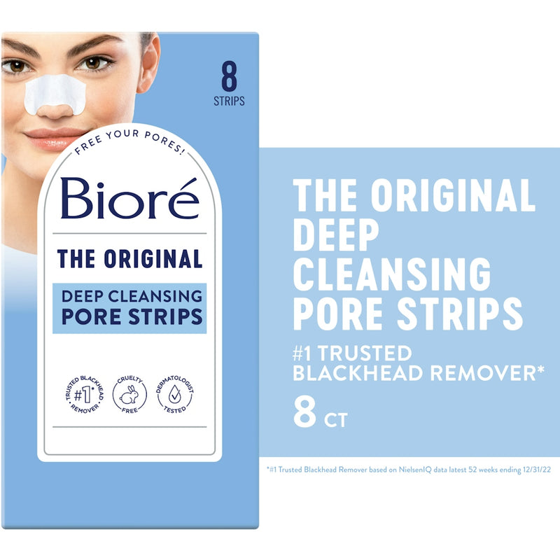 Biore Bioré® Deep Cleansing Pore Strips – Instant Blackhead Removal (Nose) Skin Care