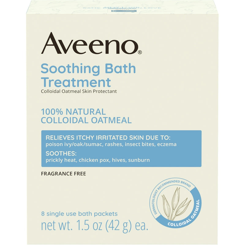 Aveeno Aveeno Soothing Bath Treatment, Colloidal Oatmeal Skin Protectant Single Use Packets Bath & Body