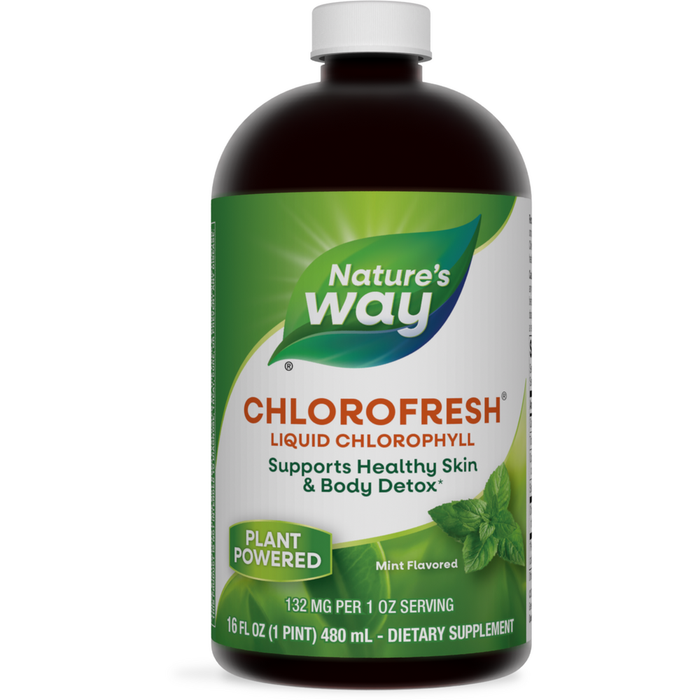 Nature's Way Nature's Way Chlorofresh Liquid Chlorophyll Natural Mint - 16 Fl Oz Vitamins & Supplements White Smoke