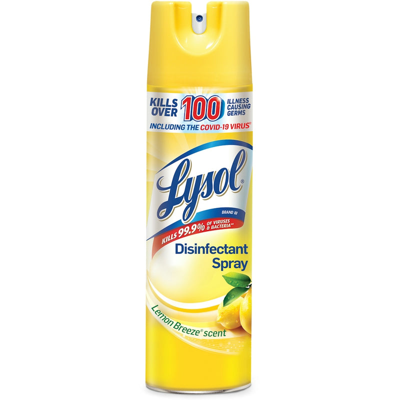 Lysol Lysol Disinfectant Spray, Lemon Breeze Scent 19 Oz Household Disinfectants