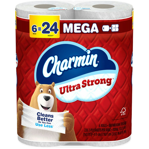 Charmin Charmin Ultra Strong 2-Ply Unscented Mega Rolls Bathroom Tissue Toilet Paper