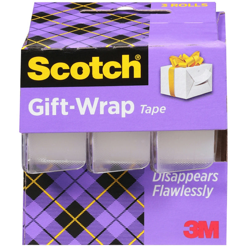 Scotch Scotch Gift Wrap Tape, 3/4 In. X 300 In Office Tape