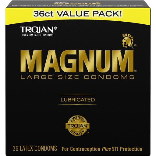 Trojan Trojan Magnum Large Size Lubricated Latex Condoms Condoms
