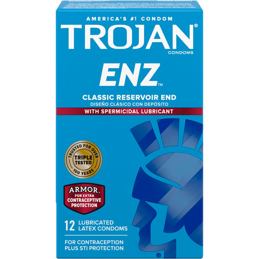 Trojan Trojan Spermicidal Lubricated Premium Latex Condoms Condoms