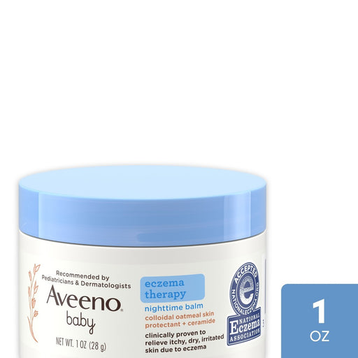 Aveeno Baby Aveeno Baby Eczema Therapy Nighttime Balm With Colloidal Oatmeal, Travel Size, 1 Oz Baby & Toddler Furniture