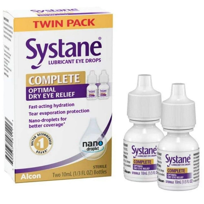Systane Systane Eye Drops, Lubricant, Complete, Twin Pack Eye Drops & Lubricants
