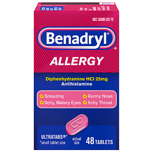 Benadryl Benadryl Tablets 25 Mg Allergy Personal Care