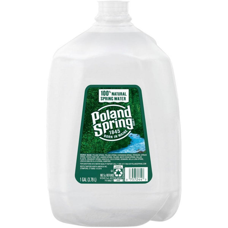 Poland Spring Poland Spring Brand 100% Natural Water, 1-gallon Plastic Jug Water Lavender