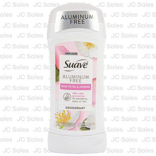 Suave Suave Deodorant, Rose Petal & Jasmine, Aluminum Free 2.6 Oz Deodorant