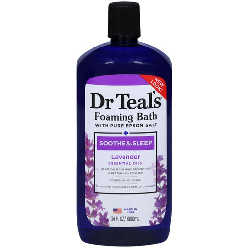 Dr Teal's Dr Teal's Soothe & Sleep Lavender Foaming Bath With Pure Epsom Salt 34 Fl Oz Bath & Body