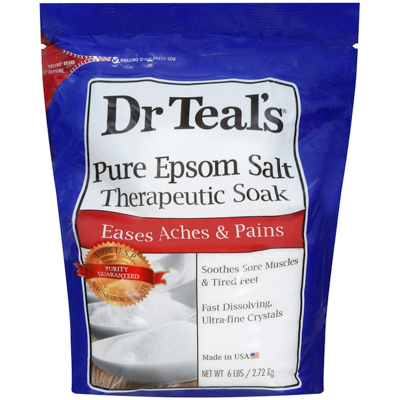 Dr Teal's Dr Teal's Therapeutic Soak, Pure Epsom Salt, Eases Aches And Pains 6 Lb Bath & Body