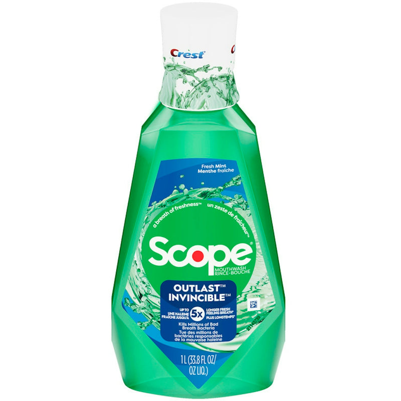 Crest Crest Scope Outlast Mouthwash Long Lasting Mint For Fresh Breath, 33.8 Oz Mouthwash
