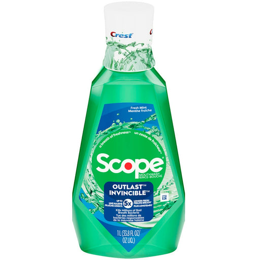 Crest Crest Scope Outlast Mouthwash Long Lasting Mint For Fresh Breath, 33.8 Oz Mouthwash