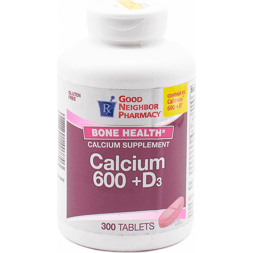 21st Century 21st Century Good Neighbor Pharmacy Calcium 600 +D3 Tablets 300ct Fitness & Nutrition