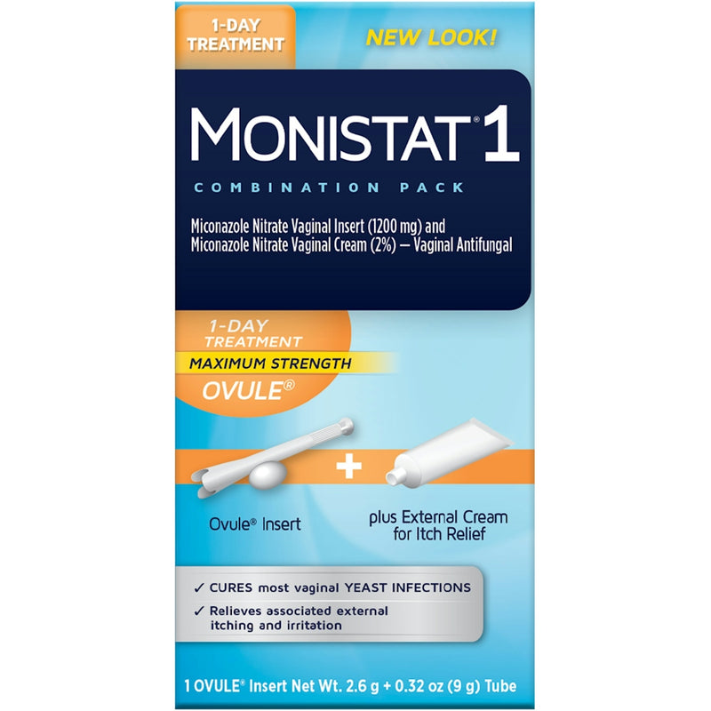 Monistat Monistat 1 Day Treatment  Ovulo Insert Itch Relief Cream 1 Ct Personal Care