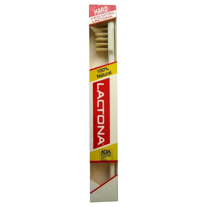 Lactona Lactona Hard M 41 Natural Bristle 4-Row Toothbrush Toothbrushes
