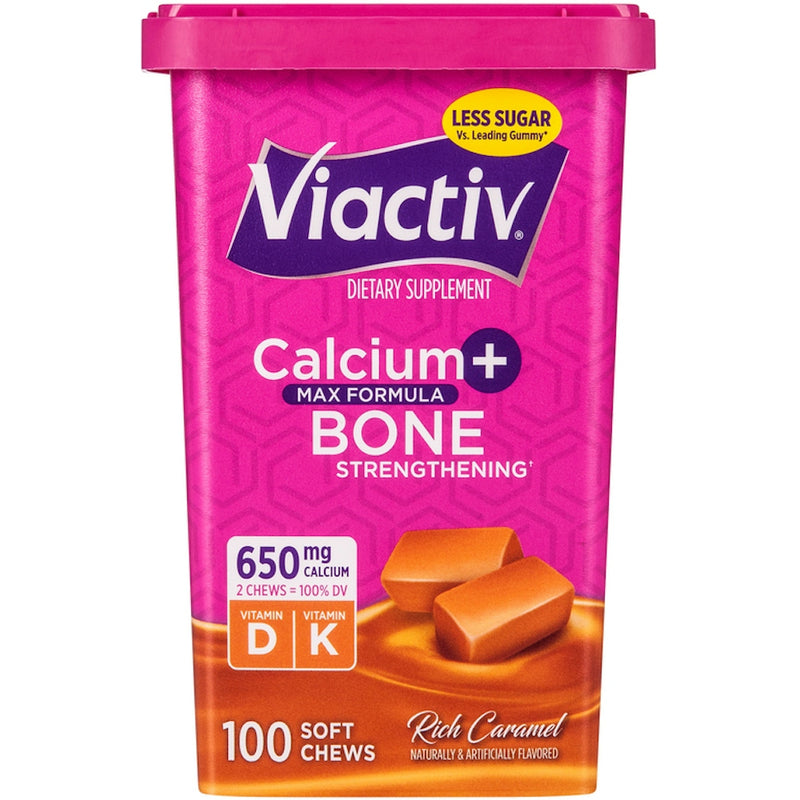 Viactiv Viactiv Calcium Plus D Dietary Supplement Soft Chews - Caramel - 100ct Vitamins & Supplements
