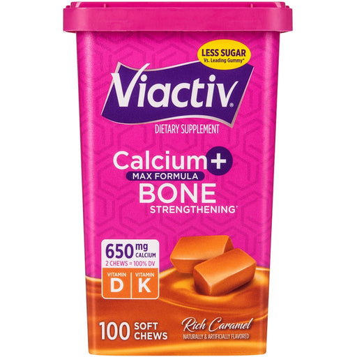 Viactiv Viactiv Calcium Plus D Dietary Supplement Soft Chews - Caramel - 100ct Vitamins & Supplements