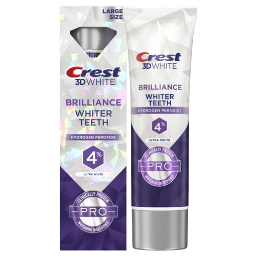 Crest Crest Toothpaste, Anticavity, Fluoride, Ultra White, Brilliance, Large Size 3.8 Oz Toothpaste