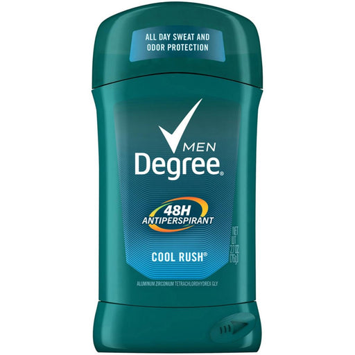 Degree Degree Men Original Protection Antiperspirant Deodorant, Cool Rush, 2.7 oz Invisible Solid Deodorant & Anti-Perspirant