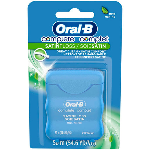 Oral-B Oral-B® Complete Satin Floss™ – Mint Flavor (50 m / 54.6 yds) Dental Floss