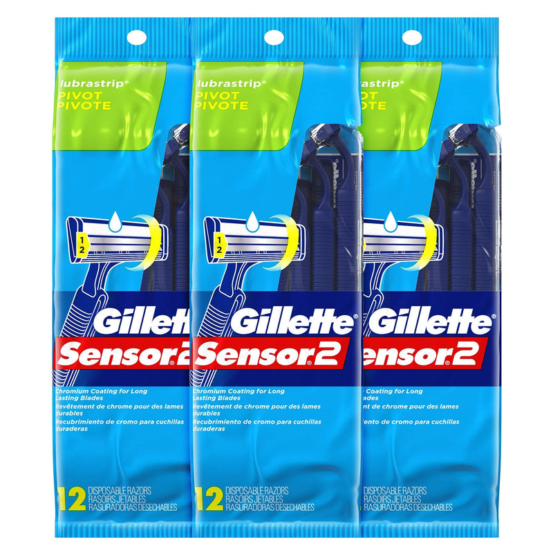 Gillette Gillette Sensor 2 Lubrastrip Pivot Disposable Razors Shaving & Grooming
