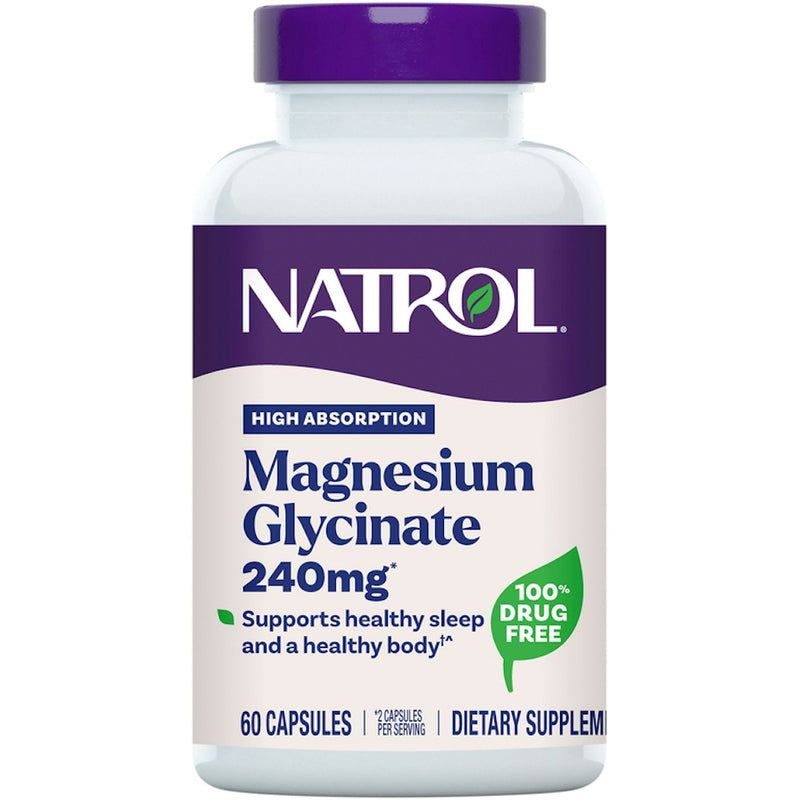 Natrol Natrol® High Absorption Magnesium Glycinate – 60 Capsules Vitamins & Supplements