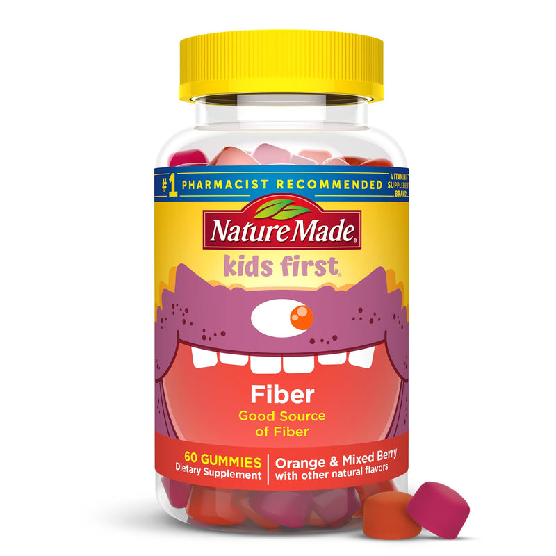 Nature Made Nature Made Kids First Fiber Gummies Orange & Mixed Berry Vitamins & Supplements