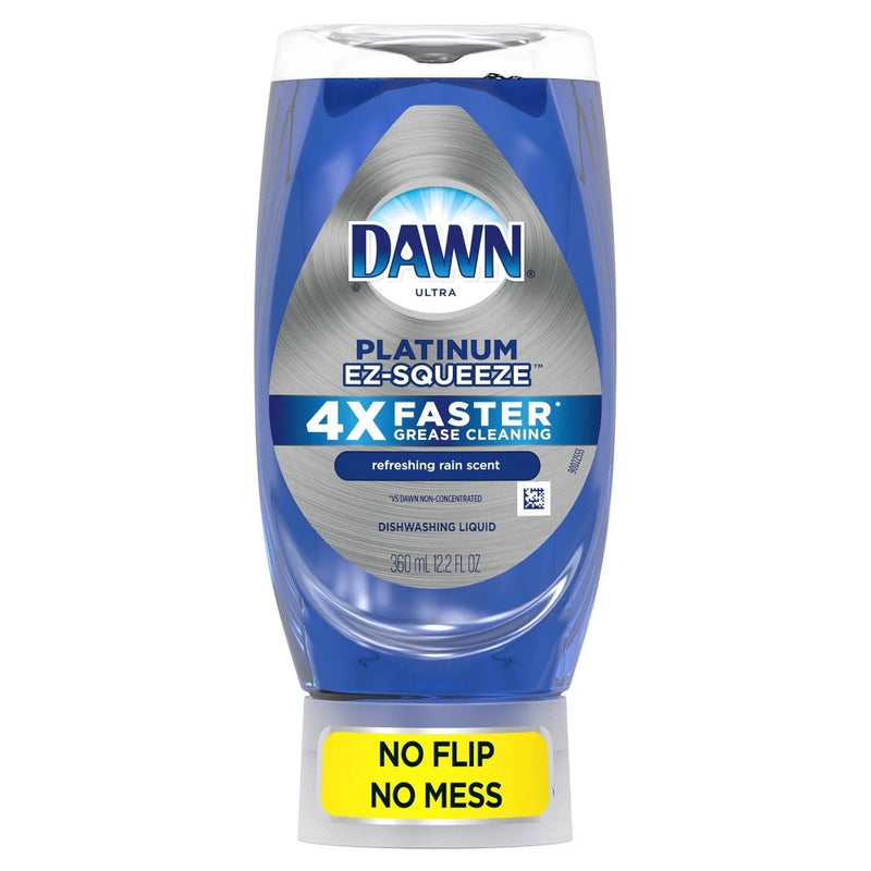 Dawn Dawn Platinum Ez Squeeze Dish Soap Liquid, Fresh Rain, 12.2 Fl Oz Dish Detergent & Soap