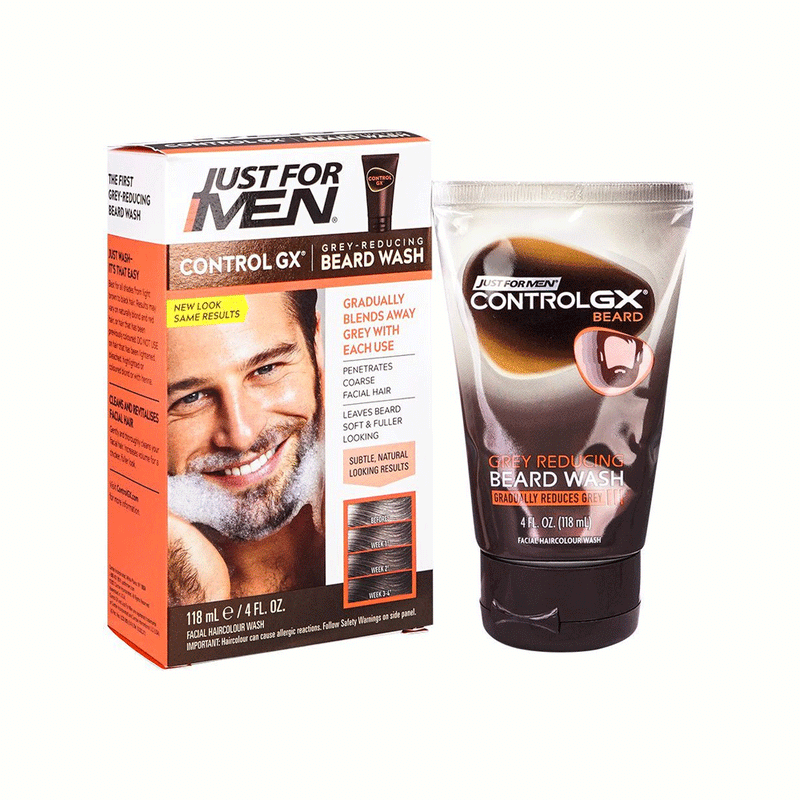 Just For Men Just For Men Control GX Grey Reducing Beard Wash, 4 Fl Oz Beard Wash